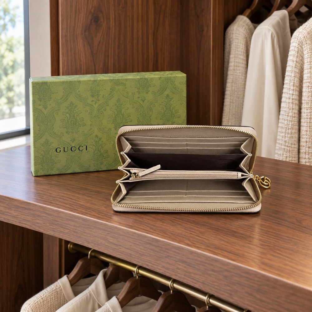 Gucci Ophidia GG Supreme Zip Around Wallet - Picture 6 of 6